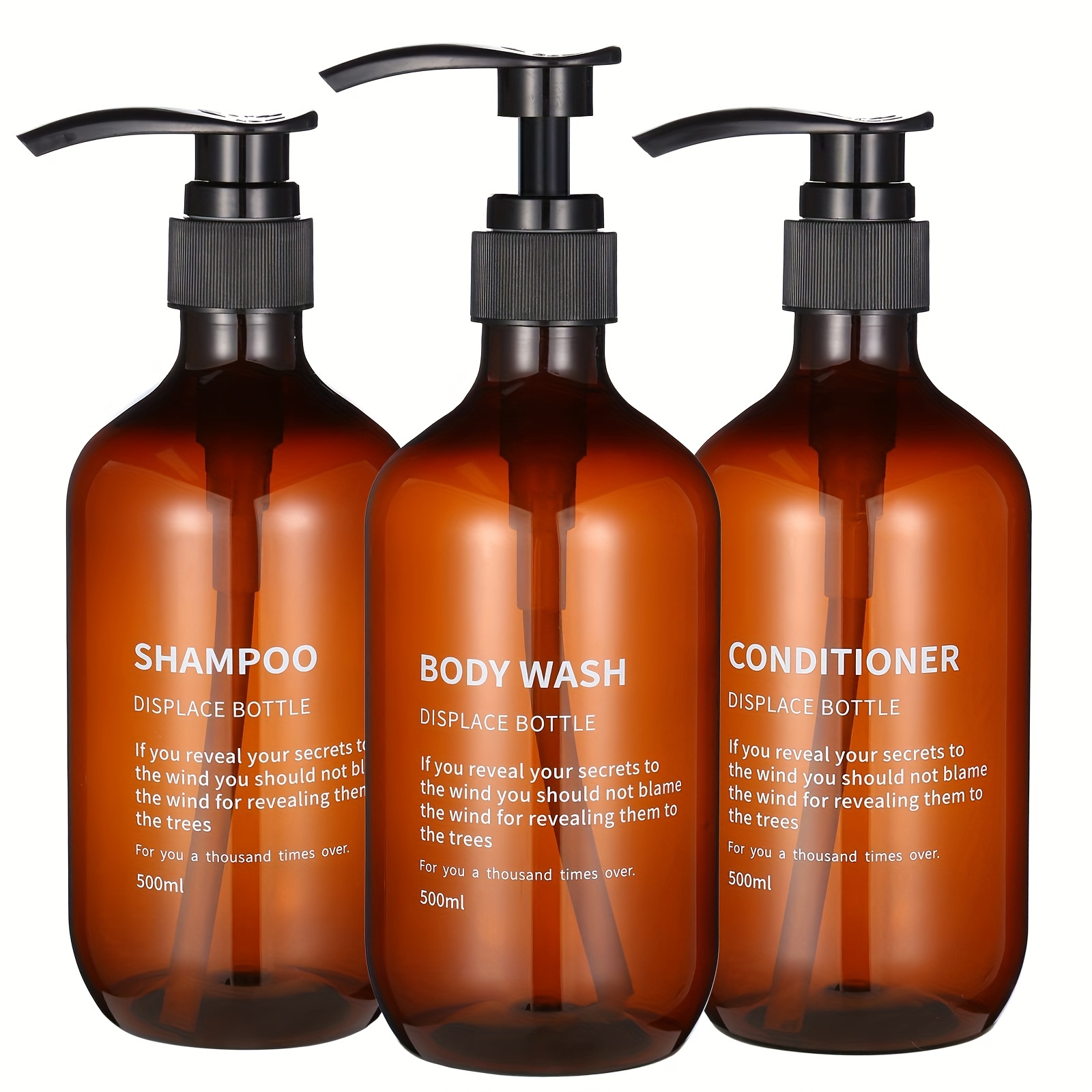 Hair Care Tonic - 3pcs Waterproof Shampoo Conditioner Dispenser Set