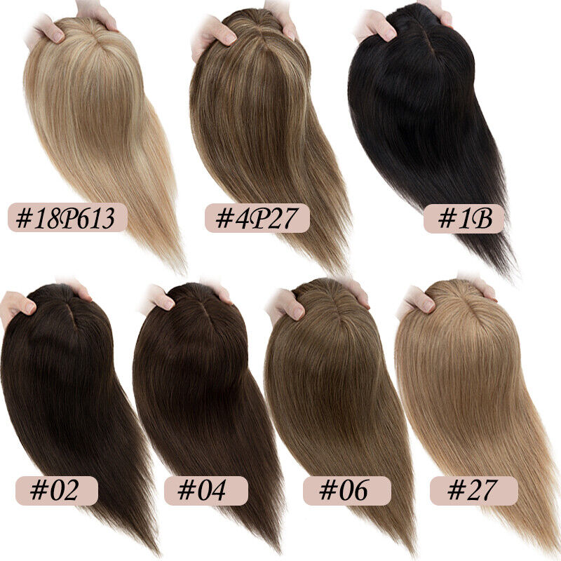 Women Toupee Silk Base Topper  - Clip In Hair Piece review and price