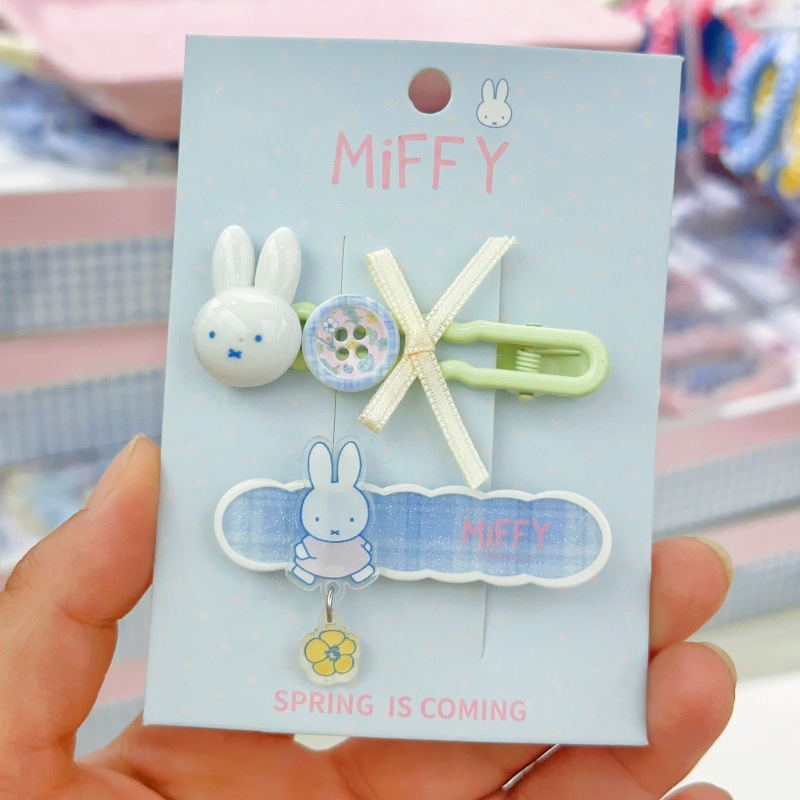 New Miffy rabbit bangs clip si - Clip In Hair Piece review and price