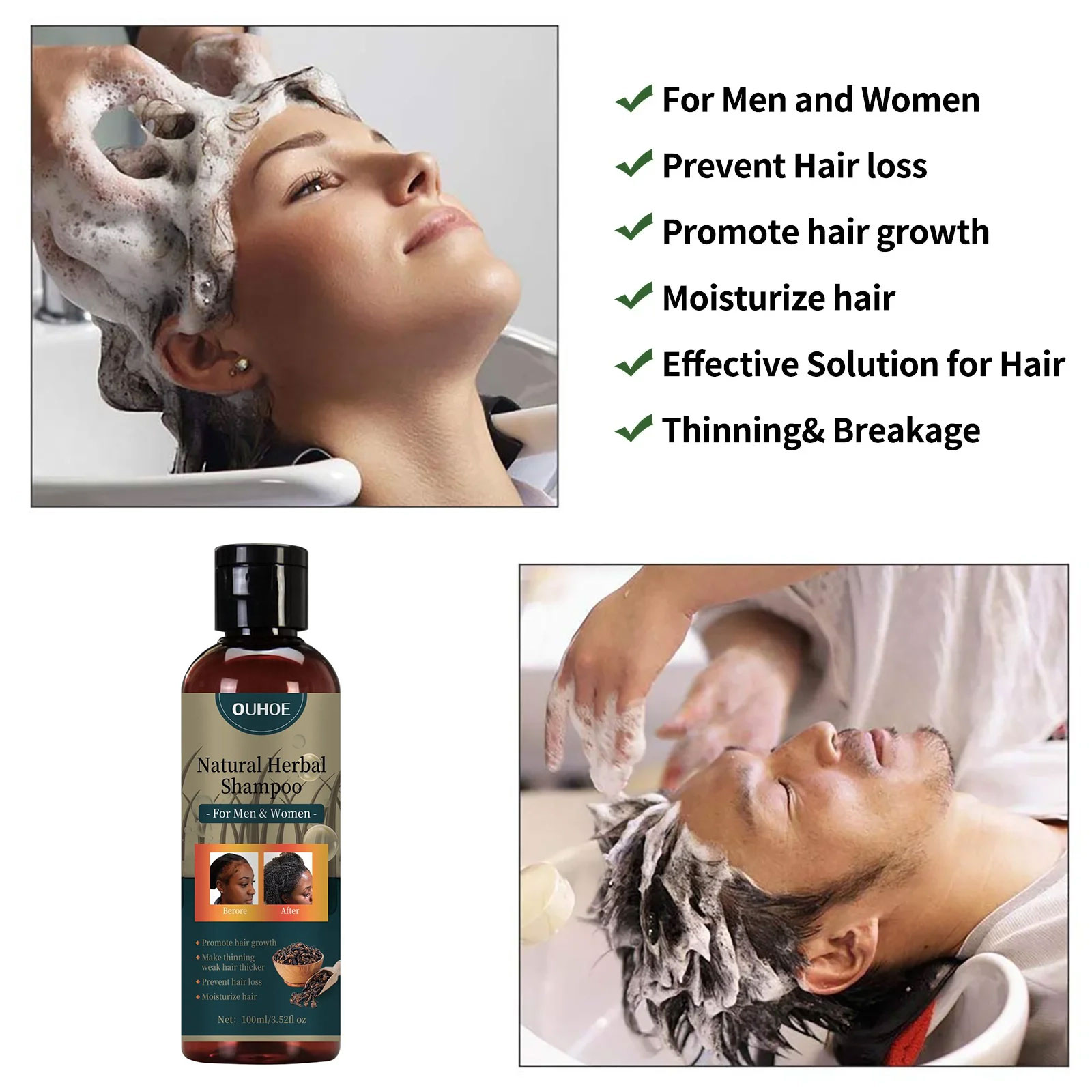 OUHOE Hair Growth Shampoo Anti - Hair Care Dandruff review and price