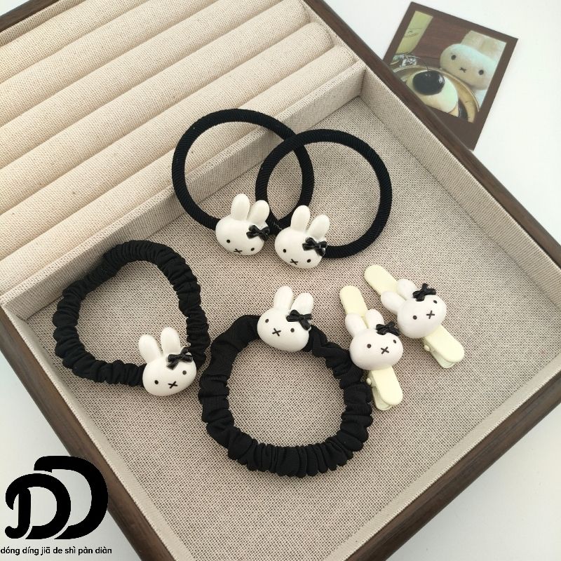 Cute Miffy Bunny Bow Hair Tie, - Clip In Hair Piece review and price
