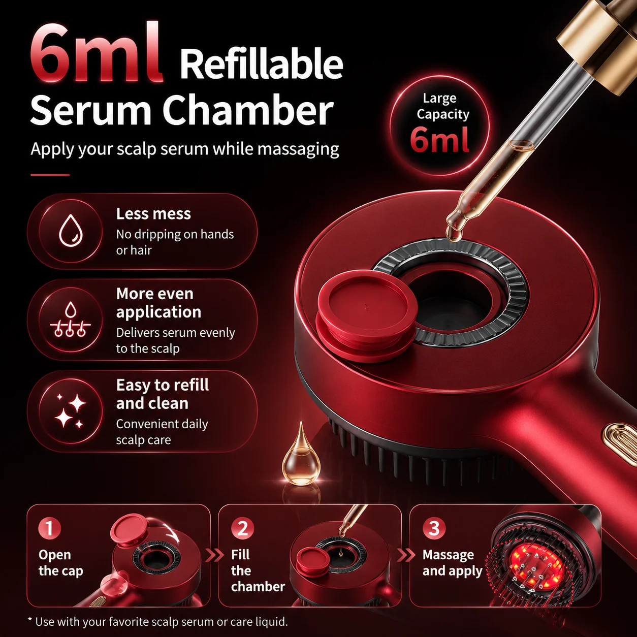 Red Light Scalp Massager Comb  - Hair Care Hair Serum review and price
