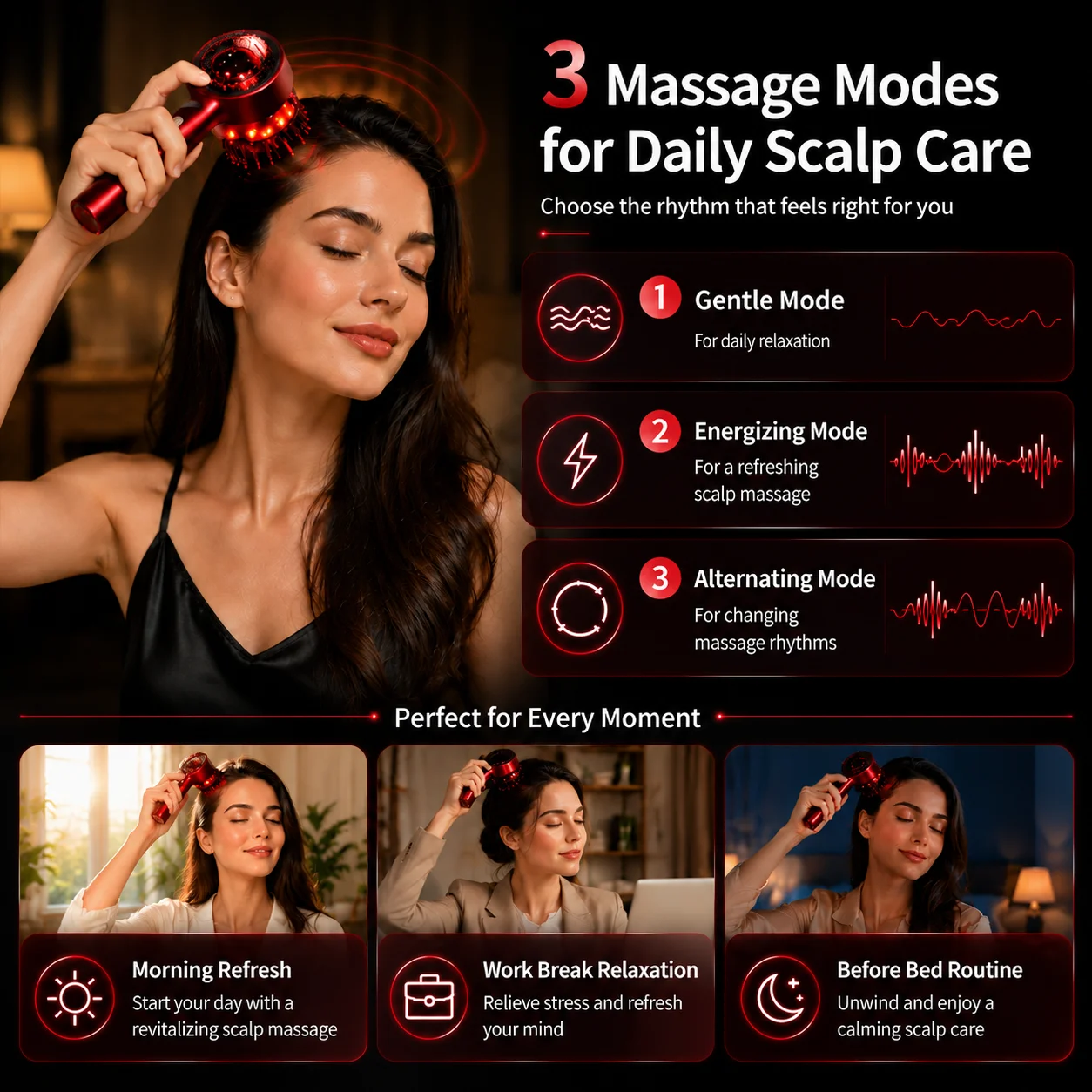 Red Light Scalp Massager Comb  - Hair Care Hair Serum review and price