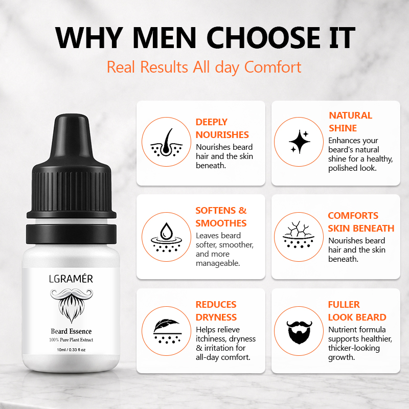 Men's Beard Growth Serum Nouri - Hair Care Hair Serum review and price