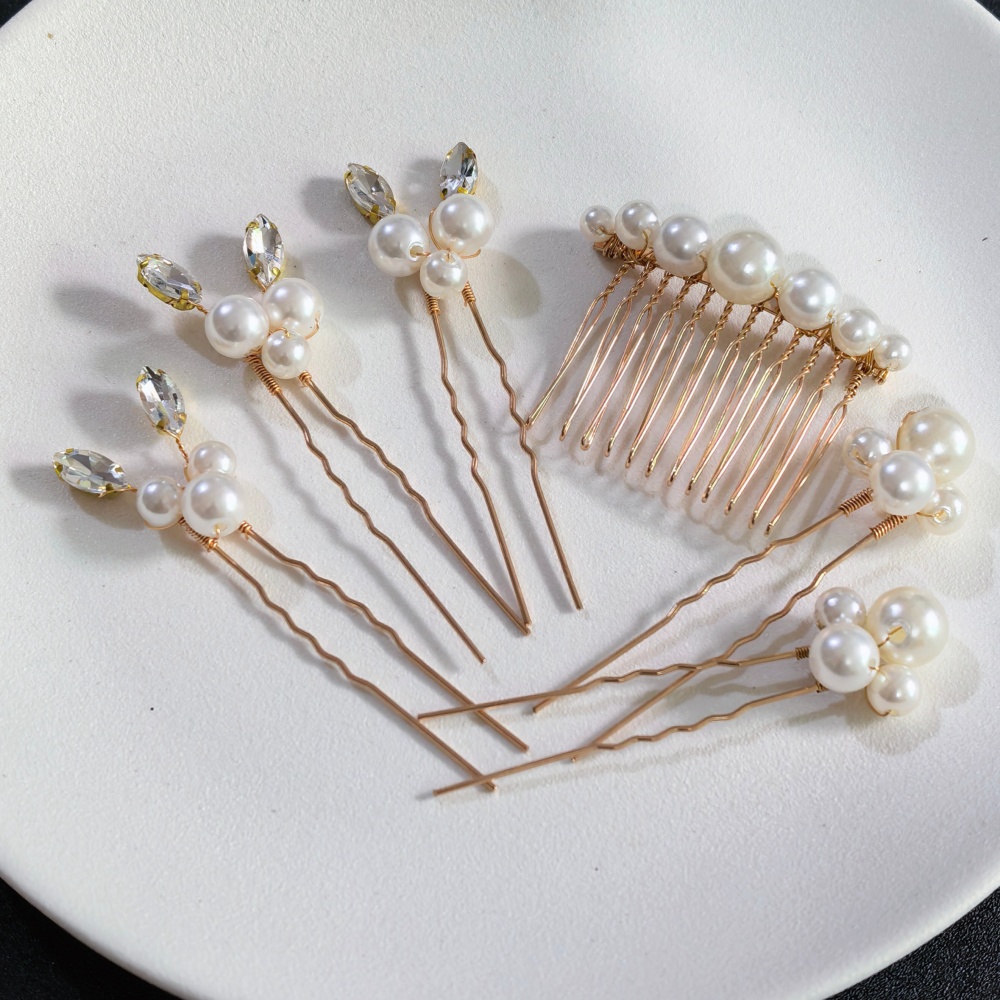 Pearl Crystal Hair Pins Comb S - Clip In Hair Piece review and price