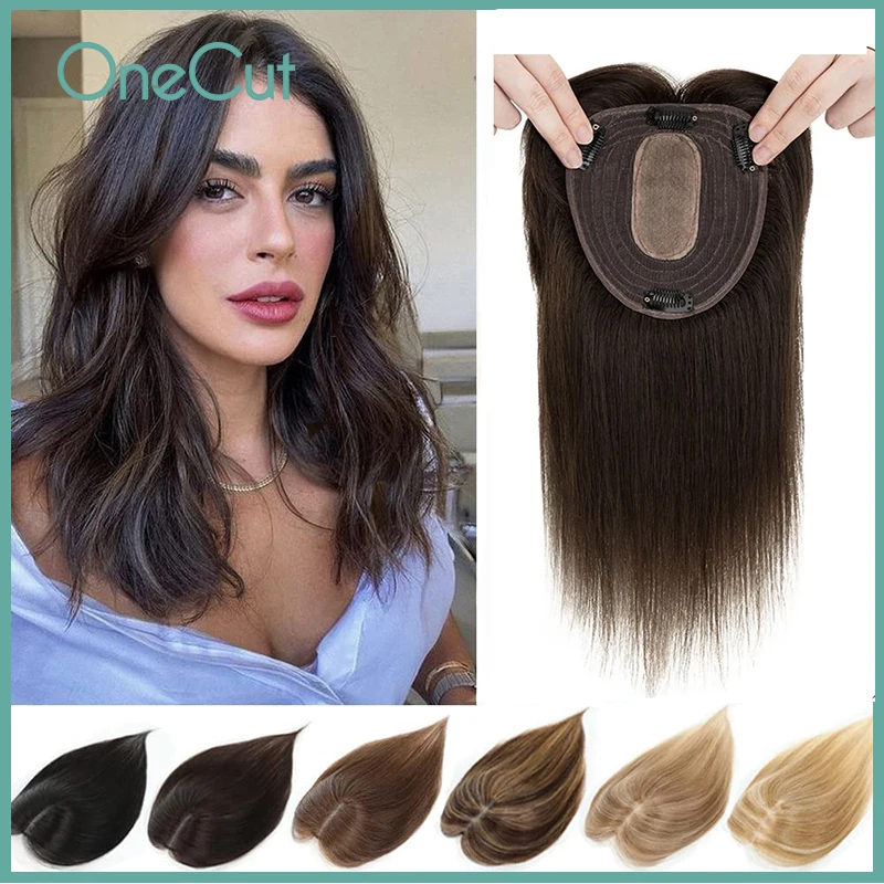 Straight Silk Top Base Topper  - Clip In Hair Piece review and price