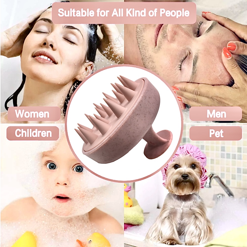 Wheat Straw Silicone Head Wash - Hair Care Dandruff review and price