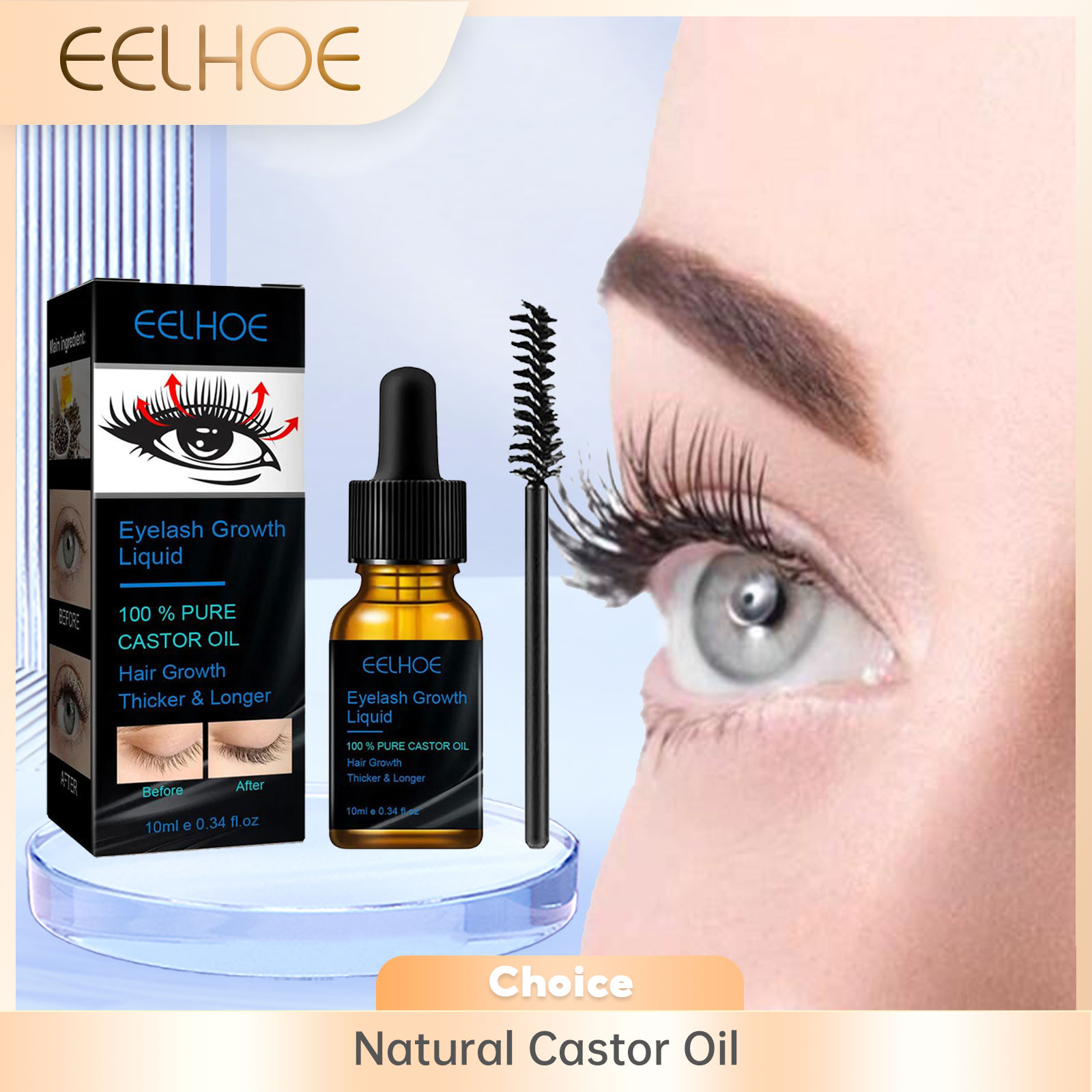 Castor Oil Eyelash Growth Seru - Hair Care Tonic review and price
