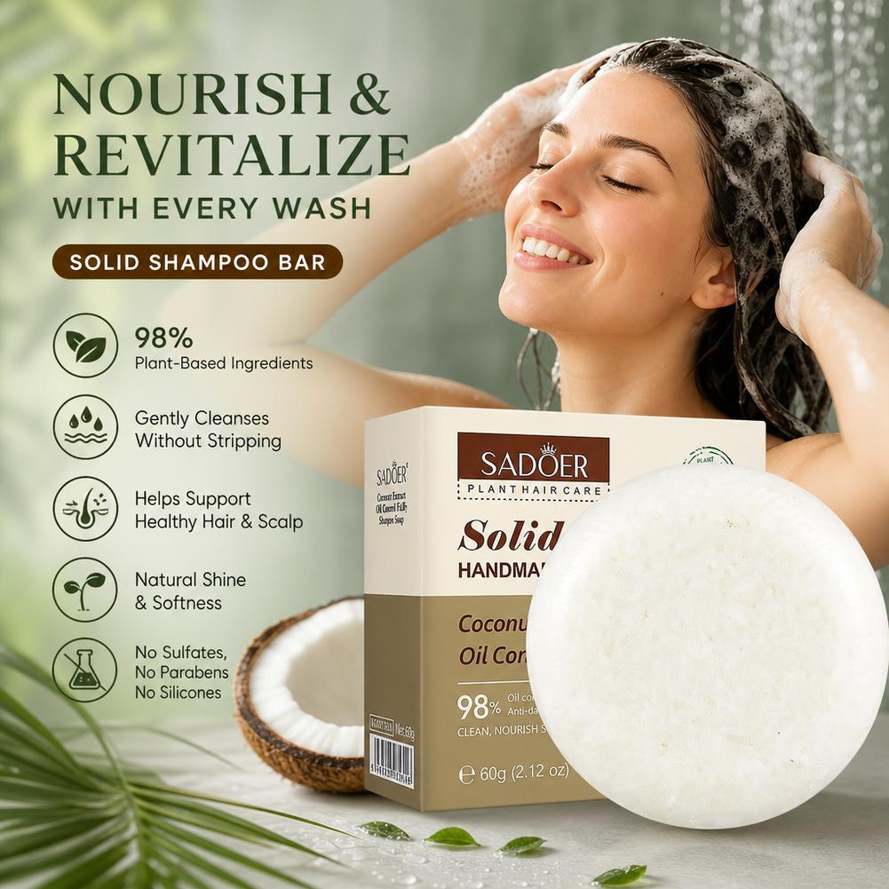 Natural Coconut Shampoo Bar fo - Hair Care Dandruff review and price
